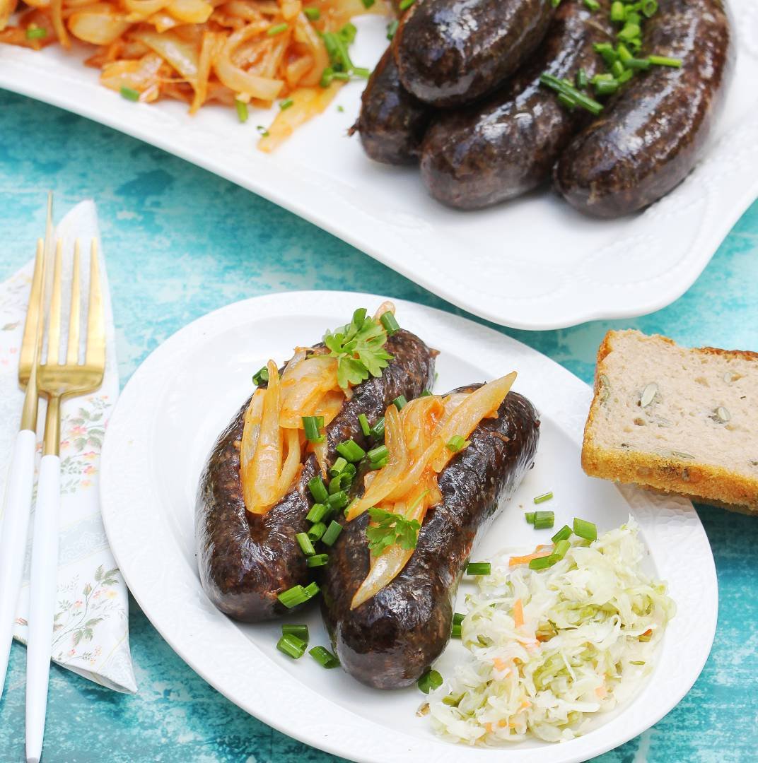 Чорний пудинг на грилі