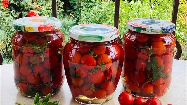 Як консервувати помідори черрі